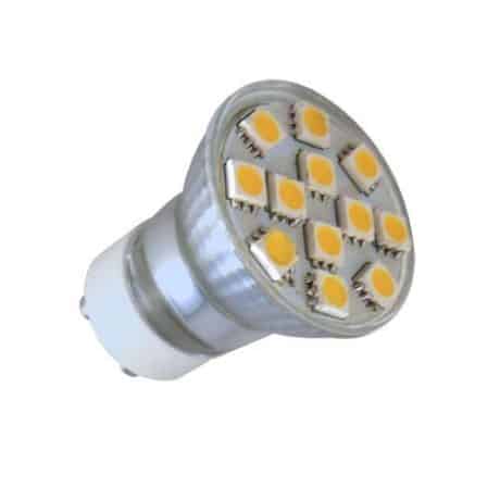 GU10 LED Spot 12 SMD (35mm) warm wit (230 volt)