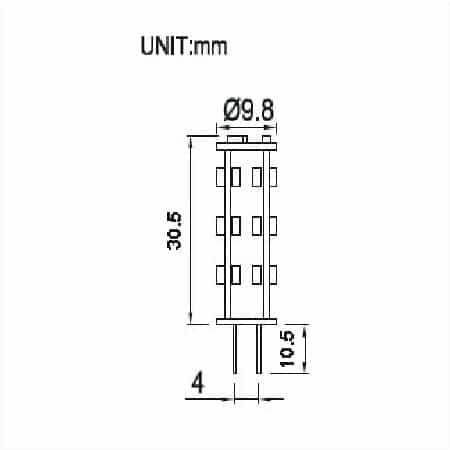 afmetingen led staaf 27 smd boot camper caravan 12v 24v 10-30volt