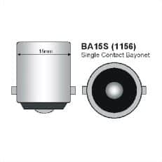 BA15S naar MR11 fitting 12 of 24 volt