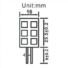 G4 gu4 6 smd lang afmetingen led lamp boot verliuchting multie voltage 10-30v 12v 24v warm wit