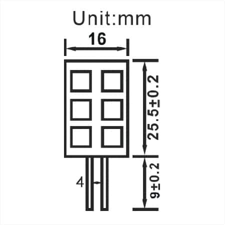 G4 gu4 6 smd lang afmetingen led lamp boot verliuchting multie voltage 10-30v 12v 24v warm wit