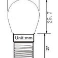 E14 Led lamp 15 SMD 12 of 24 Volt Warm wit-1048