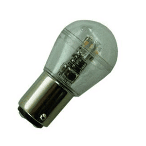 BA15d Led lamp 12V en 24V Warm wit-0