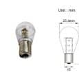 BA15s Led lamp 12 SMD 12v of 24v Warm wit