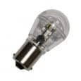 BA15s Led lamp 12 SMD 12v of 24v Warm wit