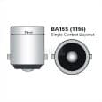 BA15s Led lamp 12 SMD 12v of 24v Warm wit-902