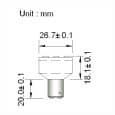 BAY15D LED Spot 12V en 24V Warm wit
