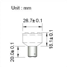 BAY15D LED Spot 12V en 24V Warm wit