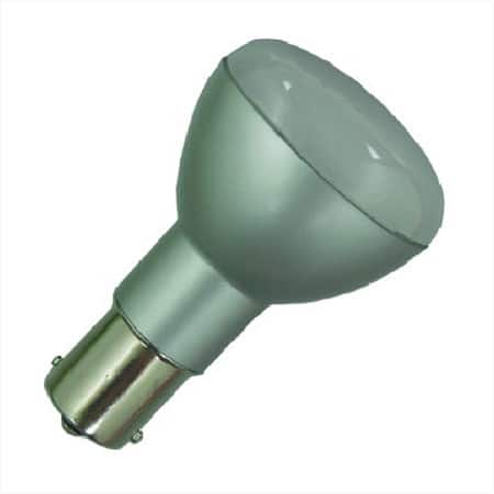 BA15s LED Spot 12V en 24V Warm wit Melkglas