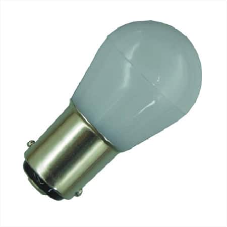 BA15S LED Lamp Melkglas 12V en 24V Multi-voltage