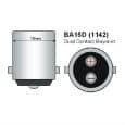 BA15D LED Lamp Melkglas 12V en 24V Multi-voltage-765