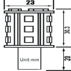 BAY15D LED Navigatieverlichting 24LED's