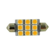 42mm LED S8 Festoon Buislamp 9 SMD Warm wit-0