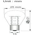 BAY15D 15SMD Lamp 12V en 24V Multi-voltage-928