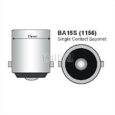 BA15S LED verlichting 12v