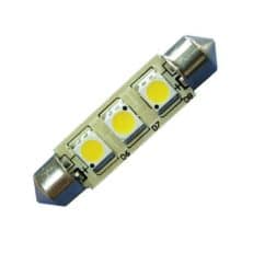 LED S8 Festoon Buislamp 3SMD Warm wit