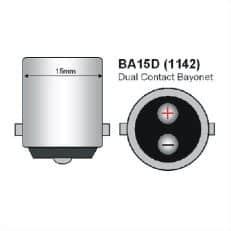 BA15D LED Lamp met nacht sensor-970