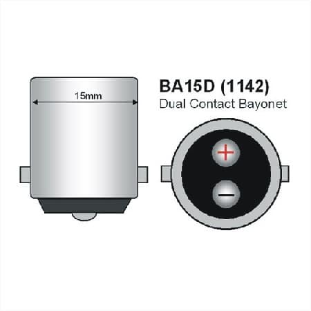 BA15D LED Lamp met nacht sensor-970