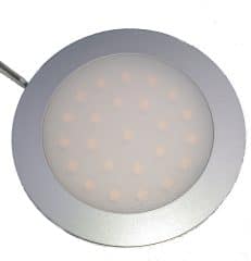 Opbouwspot met melkglas 2w 12v 24v 10-30 volt