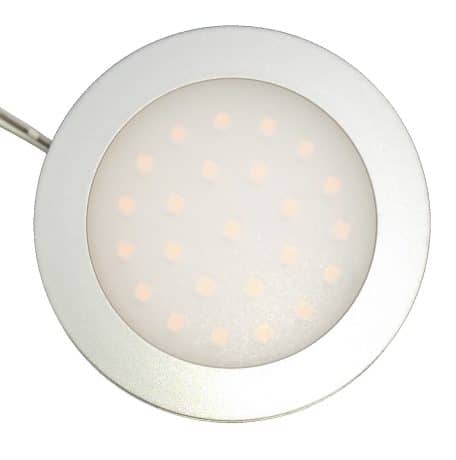 Opbouwspot met melkglas 2w 12v 24v 10-30 volt
