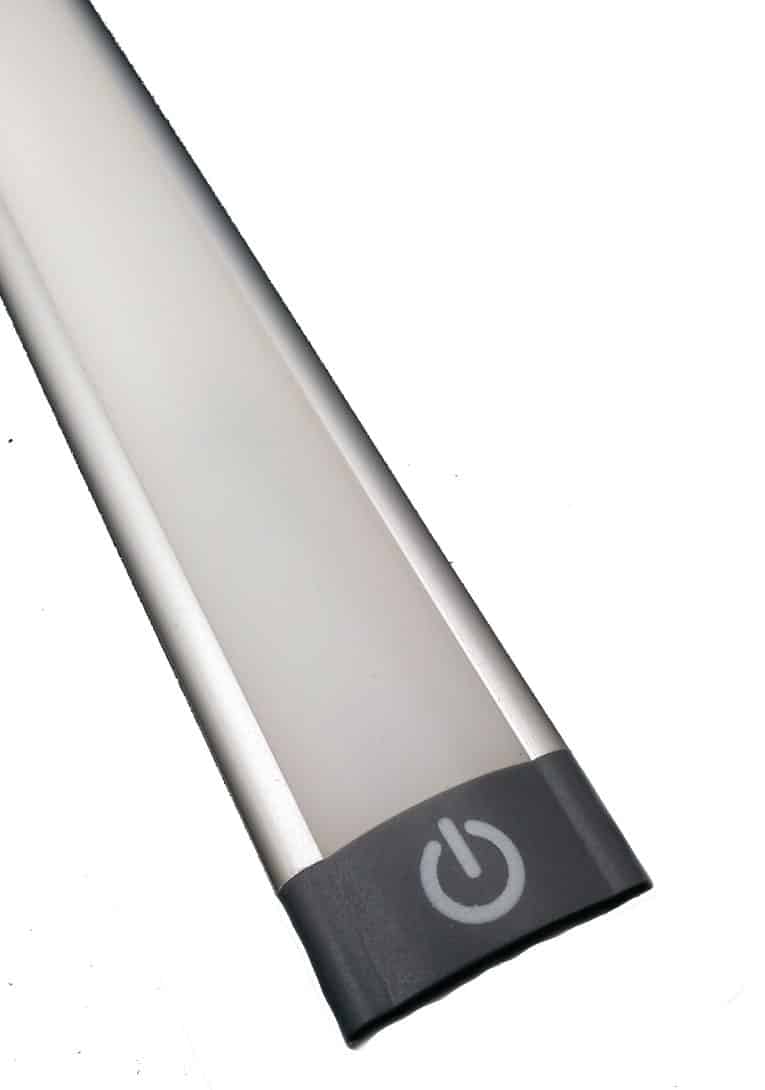 LED Opbouw onderbouw licht bar met melkglas en TOUCH Schakelaar 12v 24v 10 30 volt