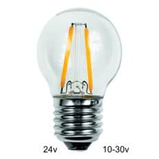 24 volt E27 Filament lamp G45 2W