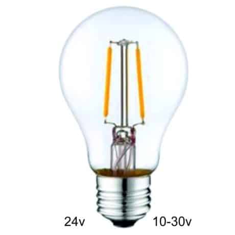 24 volt E27 Filament lamp A60 2W