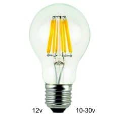 12 volt A60 8W E27 Filament lamp