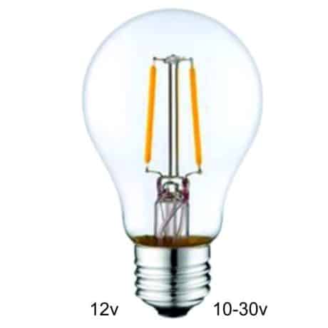12 volt E27 Filament lamp A60 2W