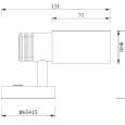 12v en 24v LED lamp TOUCH Dimmer Schakelaar afmetingen