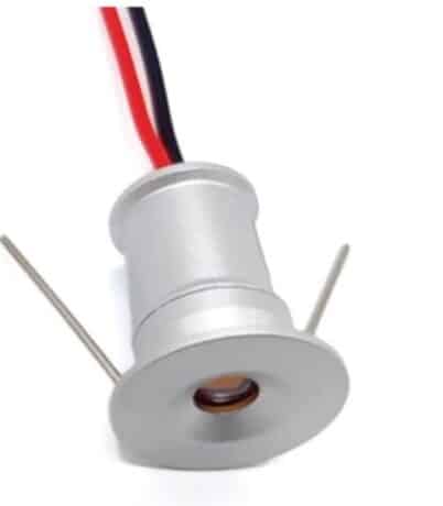 12v mini led spot zilver